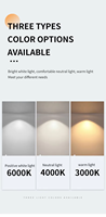 Spot de plafond LED d'intérieur moderne 12W Dimmable Warm 3000K CRI 97 + 360 ° Pivotant Spot E27 Montage en surface pour