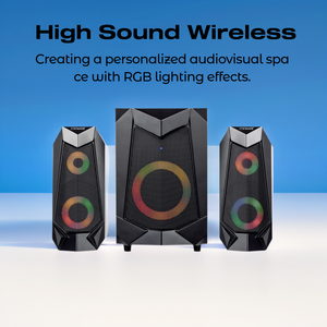 New 2.1 màu xanh răng loa với 20 Wát siêu thấp bass tạo ra rạp chiếu phim chất lượng âm thanh cao không dây tương thích với USB và AUX - Product Image 5