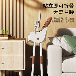 Trona para bebé con bandeja y ruedas, altura ajustable, plástico multifuncional, silla de alimentación para niños de 1 a 2 años - Product Image 2