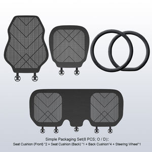 Decoración Interior de Lujo para Auto <span class=keywords><strong>Maybach</strong></span>, Juego Completo de Fundas de Asiento de Gamuza y Fibras de Algodón DuPont, Múltiples Opciones para Civic y Golf - Product Image 4