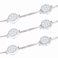 Lumière ponctuelle à LED RGB UCS1903 24V pour extérieur, 50 mm, 7 points lumineux