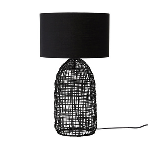 JLT-R12 Natural Rattan <strong>Bamboo</strong> Base <strong>Table</strong> <strong>Lamp</strong> for Restaurant Coffee Shop - Product Image 3