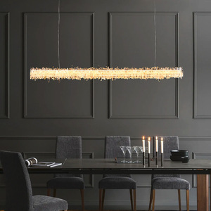 [Crystal Forest] <span class=keywords><strong>Lustre</strong></span> moderne, luxe léger, naturel, décoration simple pour salon, éclairage complet pour salle à manger et chambre. - Product Image 4