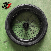 Jeu de roues Supermoto CNC en aluminium noir 2026 pour Surron Light Bee 2ème génération, 17 pouces, 100/80-17 130/70-17, modifications pour la course sur route