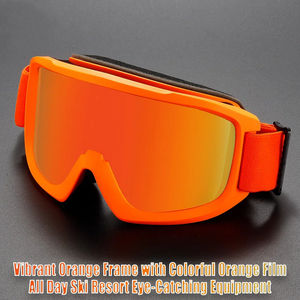 แว่นตาป้องกันหมอกสองชั้นสำหรับผู้ใหญ่พร้อมกล่องสี ทรงกระบอกความละเอียดสูง ป้องกันแสงสะท้อนจากหิมะ - Product Image 3