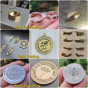 Máquinas de grabado láser de 100W, máquina grabadora láser de fibra de piedra de Metal 3D, máquina de grabado láser de fibra de anillo de oro EZCAD3 - Product Image 6