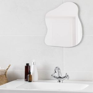 Grand miroir mural sans cadre Miroir décoratif à suspendre Miroir de salle de bain Couloir Toilettes Vente par correspondance Emballage - Product Image 6