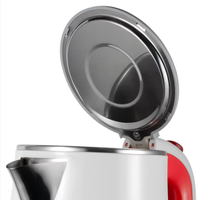 Bouilloire électrique en acier inoxydable et plastique isolé de haute qualité, 1,5 L, 1500 W, arrêt automatique, double protection