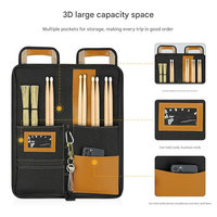 Sac à baguettes avec bandoulière étanche à la poussière en nylon balistique épais Accessoires de batterie portables Baguettes de batterie