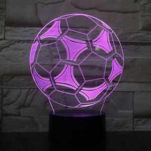Lámpara 3D <span class=keywords><strong>de</strong></span> alta calidad para balón <span class=keywords><strong>de</strong></span> fútbol, base negra <span class=keywords><strong>de</strong></span> ilusión 3D, decoración <span class=keywords><strong>de</strong></span> 7 colores, luz nocturna para regalo <span class=keywords><strong>de</strong></span> recuerdo - Product Image 5