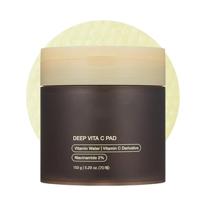 Medib DEEP VITA C PAD Tabletas Limpiadoras Suaves con Vitamina C de Alta Concentración, Aptas para Todo Tipo de Piel, 150g - Product Image 4