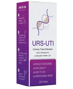 Kit de détection des infections urinaires 3-en-1 : Bandelettes imprimées par transfert thermique <span class=keywords><strong>pour</strong></span> test rapide des infections urinaires, modèle <span class=keywords><strong>pH</strong></span> URS-UTI 80x5mm - Product Image 2