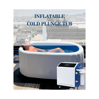 Baignoire à glace portable gonflable 2024 Offre Spéciale avec refroidisseur