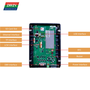 Dwin Linux <span class=keywords><strong>5.4</strong></span> OS QT 7 "inch <span class=keywords><strong>TFT</strong></span> LCD hiển thị điện dung cảm ứng điện trở hỗ trợ công nghiệp màn hình cảm ứng LCM với có thể giao diện - Product Image 3