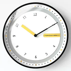 Noridongsan סין עיצוב בציר Creative זכוכית קיר שעון קיד בית תפאורה מודרני קיר שעון עם אקריליק ידיים שעונים אמנות