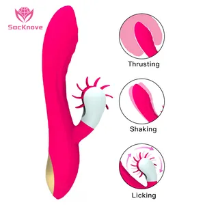 SacKnove Ladies Adult ricaricabile elettrico vibrante spinta giocattoli del sesso della Vagina massaggiatore per rotatore vibratore donna