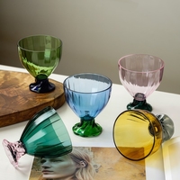 Verre en borosilicate de haute qualité, couleur naturelle, verre uni simple et luxueux, verre à vin, verre à champagne