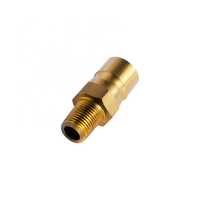 Raccord de tuyauterie hexagonal en laiton, filetage mâle, poli, forgé CNC, 1/4-1/2 BSP pour systèmes de compresseurs d'air ZTOP JZ-JEMM