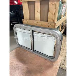 Fenêtres coulissantes marines en aluminium anodisé sur mesure et en bois, fenêtres coulissantes simples avec matériau en fer - Product Image 1