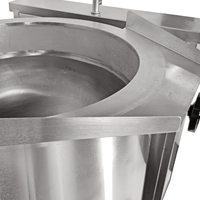 Marmite et cuve à soupe basculante industrielle Lestov en acier inoxydable à induction, grande capacité, 20000W, usage intensif