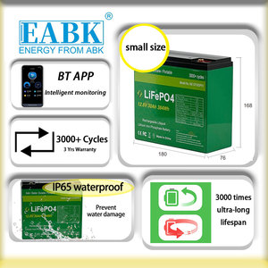 Ebak Solar Energy Storage System für 200Ah 300Ah Rack mit BMS 4S 12V Schutz Hohe Kapazität 12V 30Ah LiFePO4 Akku - Product Image 1