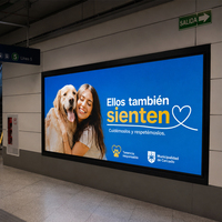 Pantalla LED de Interior MICLED con Conexión Fija P2.976, Video Wall para Publicidad en Estaciones de Metro y Subterráneo, Venta al Por Mayor de Fábrica