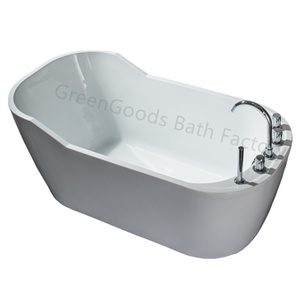 Bañera independiente de acrílico para adultos y el hogar, individual, familiar, pequeña - Product Image 3