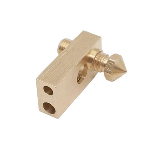 Bloc chauffant en laiton UM2 avec jeu de buses en laiton V6, compatible avec les filaments de 1,75 mm à <span class=keywords><strong>3</strong></span>,0 mm pour <span class=keywords><strong>Ultimaker</strong></span> 2 Hotend - Product Image 1