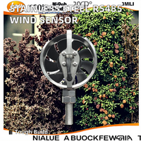 Station météo Capteur de vent RS485 en acier inoxydable fabriqué en matériau durable Instrument de mesure de la vitesse du vent