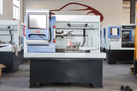 Tour CNC horizontal à lit plat HUAWEI WR280V pour réparation de jantes en alliage avec coupe diamantée, broche simple