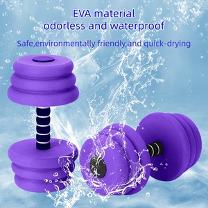 Haltères en mousse EVA légers et souples pour entraînement en salle de sport, fitness, résistance et natation, vente directe usine - Product Image 3