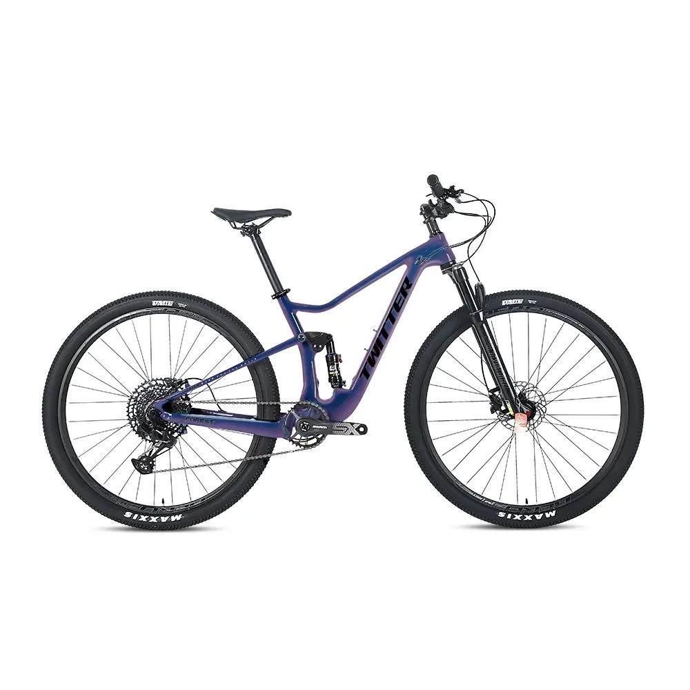 ट्विटर नई वन SRAM NX ईगल 12 गति कार्बन पूर्ण निलंबन एमटीबी माउंटेन बाइक साइकिल mt200 के साथ हाइड्रोलिक ब्रेक बाइक
