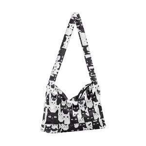 กระเป๋าถือสะพายไหล่ขนเฟอร์เทียมลายแมวน่ารักสำหรับผู้หญิง ขนาดใหญ่ แฟชั่นใหม่ - Product Image 2