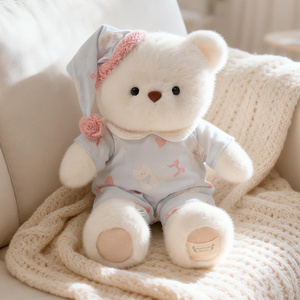 Adorabile Orsacchiotto di Peluche con Pigiama, <span class=keywords><strong>Due</strong></span> Colori, Morbida Pelliccia di Visone, Imbottitura in Cotone, Base Pesante, Tre Misure, Regalo Carino per Bambini - Product Image 4
