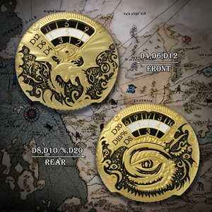 Nuovo Set di Dadi Roulette 7-in-<span class=keywords><strong>1</strong></span> in Metallo Rotante per <span class=keywords><strong>D</strong></span>&<span class=keywords><strong>D</strong></span>, Dadi D20 D12 D10 D6 D4 <span class=keywords><strong>D</strong></span>% Spinner per Giochi di Ruolo TTRPG Dungeons and Dragons - Product Image 4