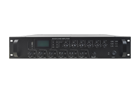 Amplificateur 6 Zones avec Télécommande et Microphone, Microphone 6 Zones pour Diffusion Musicale, Amplificateur de Zone USB, FM Bluetooth
