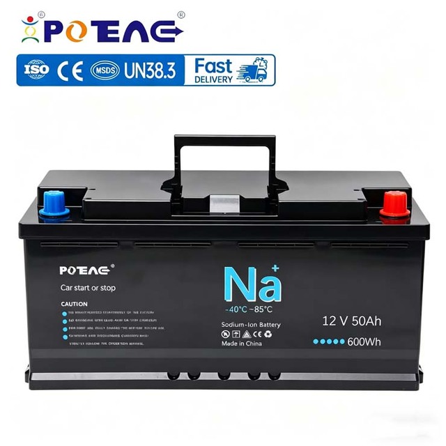 12V 50Ah Backup Automotive Car Start-stop Sodium Ion Battery Pack BMS Sodium-ion Batteries System
