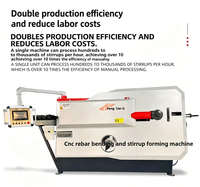 Machine de cintrage de stirrups entièrement automatique avec scanner de codes-barres/QR intégré