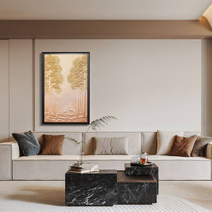 Peinture décorative moderne simple encadrée avec un <span class=keywords><strong>arbre</strong></span> <span class=keywords><strong>en</strong></span> <span class=keywords><strong>relief</strong></span> 3D, design haut de gamme pour salon, fabriqué <span class=keywords><strong>en</strong></span> Chine, modèle 36521520 - Product Image 1