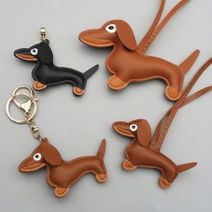 Porte-clés HOT en cuir PU pour chiot, pendentif de sac de créateur, pendentif animal de haute qualité, porte-clés de luxe en cuir pour chien, breloque de sac - Product Image 5