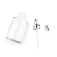 15ml 30ml 50ml 100ml 200ml Bouteille en verre transparente de vaporisateur de parfum de haute qualité de lotion avec la pompe d'or de placage