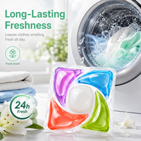 Lessive en Gros 5 Chambres Écologique Ingrédients Naturels Nettoyage Puissant Dissolution Rapide Anti-Bactérien Nettoyage en Profondeur pour Vêtements