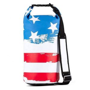 Sac étanche en PVC de grande taille, léger et résistant, avec impression personnalisée de style campagnard et sangle réglable - Product Image 1