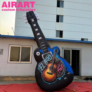 Ballon publicitaire gonflable pour club de musique, Guitare gonflable géante, Modèle de guitare gonflable de haute qualité de Artair Inflatable - Product Image 5