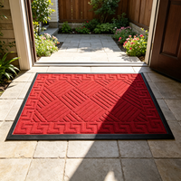 Tapis d'entrée commercial personnalisé en fibre de polyester avec support en PVC pour la maison, l'hôtel, le bureau