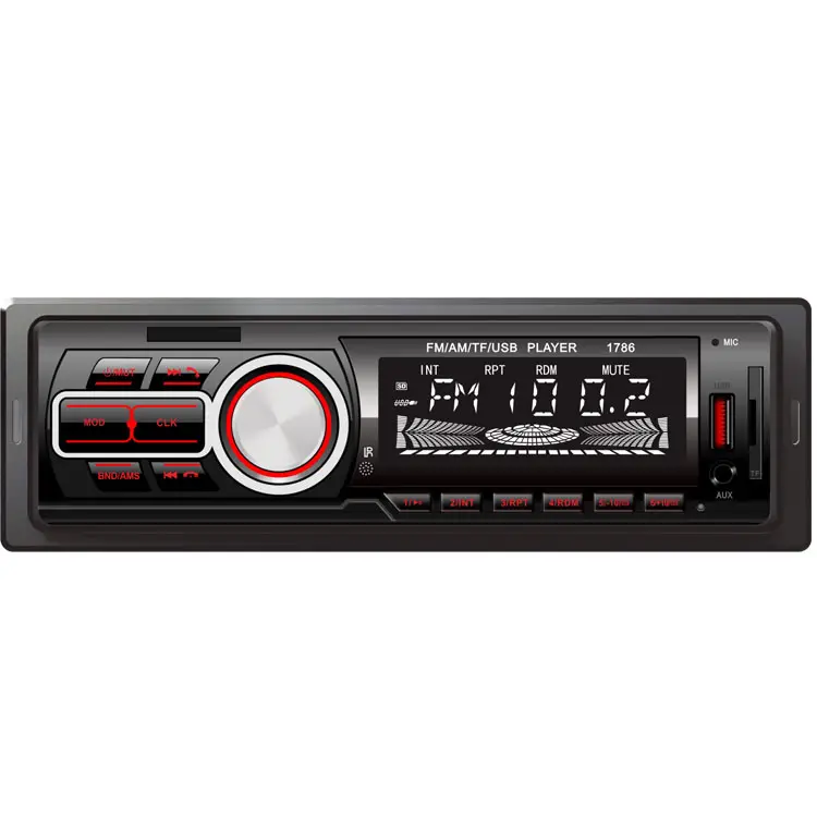 Car Radio MP3 Stereo 1 DIN with LCD display car radio mp3 FM AM transmitter support Remote Hands Free