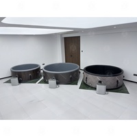Kommerzieller Aufblasbarer Whirlpool mit Wärmepumpenheizung Günstiger Großhandel Tragbarer Outdoor-Massage-Pool