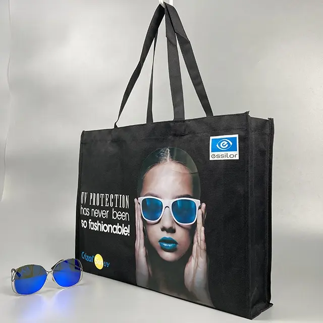 Top Quality New Recycle Promotion Nylon Woman Tote Handbag Large Reusable Shopping Bags With Logos Carry Bags For Shopping