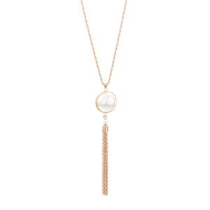 Collares de suéter de estilo euroamericano, <span class=keywords><strong>collar</strong></span> con colgante de cuentas de arroz de cristal a la moda personalizada, cadena de suéter - Product Image 6