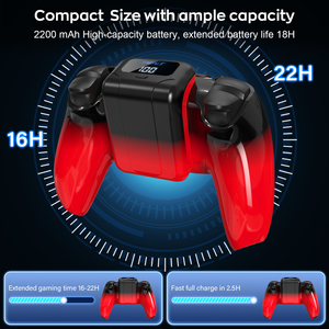 Pack de batteries YZC-2038 pour station de charge de manette P5 avec indicateur de pourcentage de batterie, batterie 2200 mAh, sortie Type-C, protection multiple - Product Image 6
